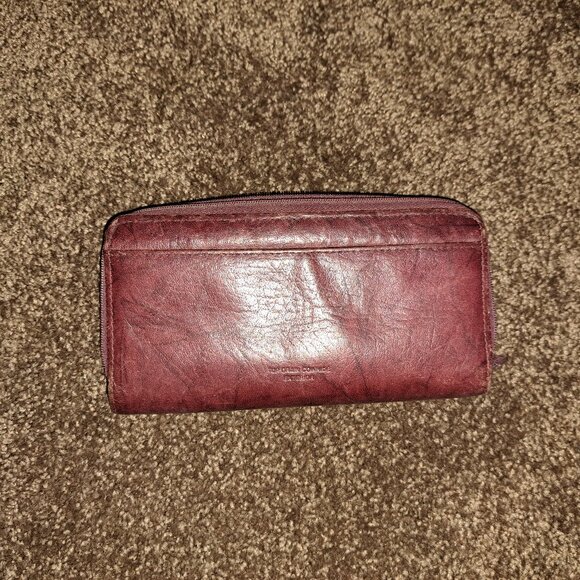 Buxton Top Grain Cowhide Exterior Wallet/Checkbook - Picture 2 of 9